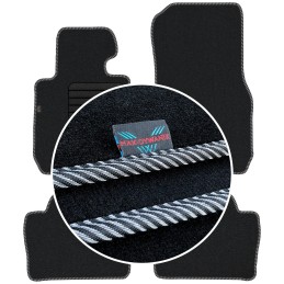 BMW 3 F30 F31 2012-2018 Veliūriniai grindų kilimėliai MAX-DYWANIK