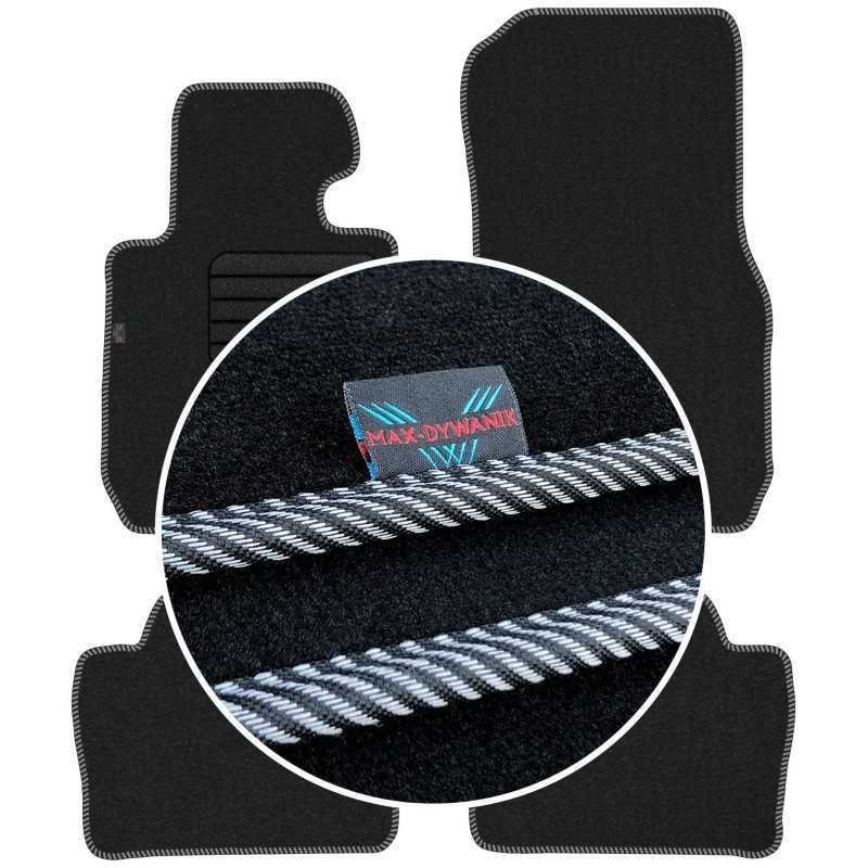 BMW 3 F30 F31 2012-2018 Veliūriniai grindų kilimėliai MAX-DYWANIK