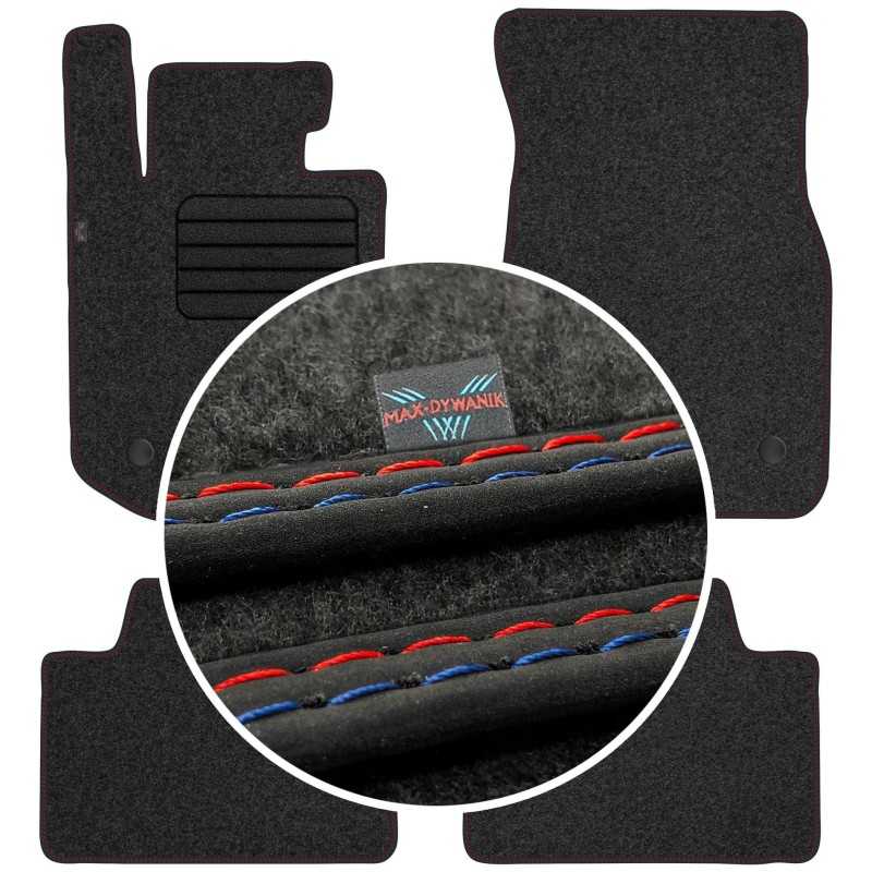 BMW 3 G20 2018- MAX-DYWANIK veliūriniai kilimėliai