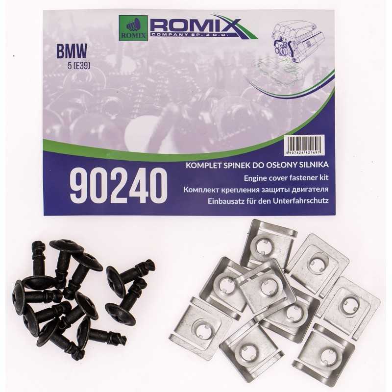 BMW 5 E39 1995-2004 Variklio dangtelio laikikliai ROMIX 90240