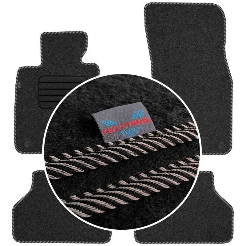 BMW 5 E60 E61 2003-2010 Veliūriniai kilimėliai MAX-MAT