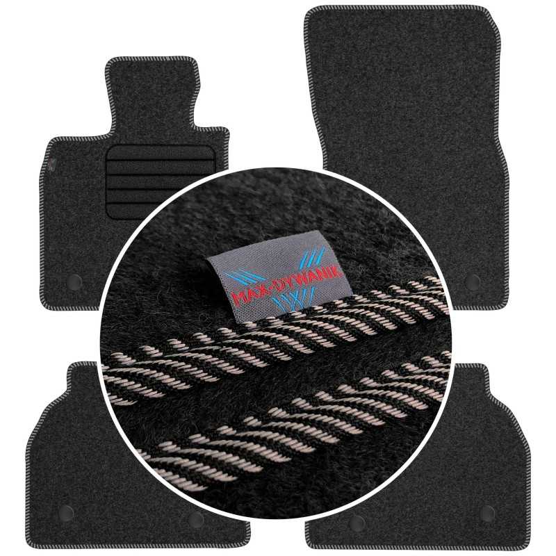 BMW 5 F07 GT 2008-2017 Veliūriniai kilimėliai MAX-MAT