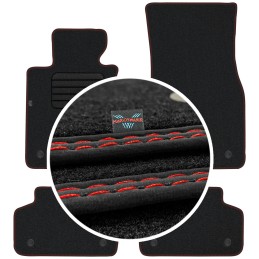 BMW 5 G30 G31 2017- MAX-DYWANIK veliūriniai grindų kilimėliai