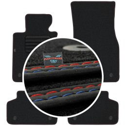 BMW 5 G30 G31 2017- MAX-DYWANIK veliūriniai grindų kilimėliai