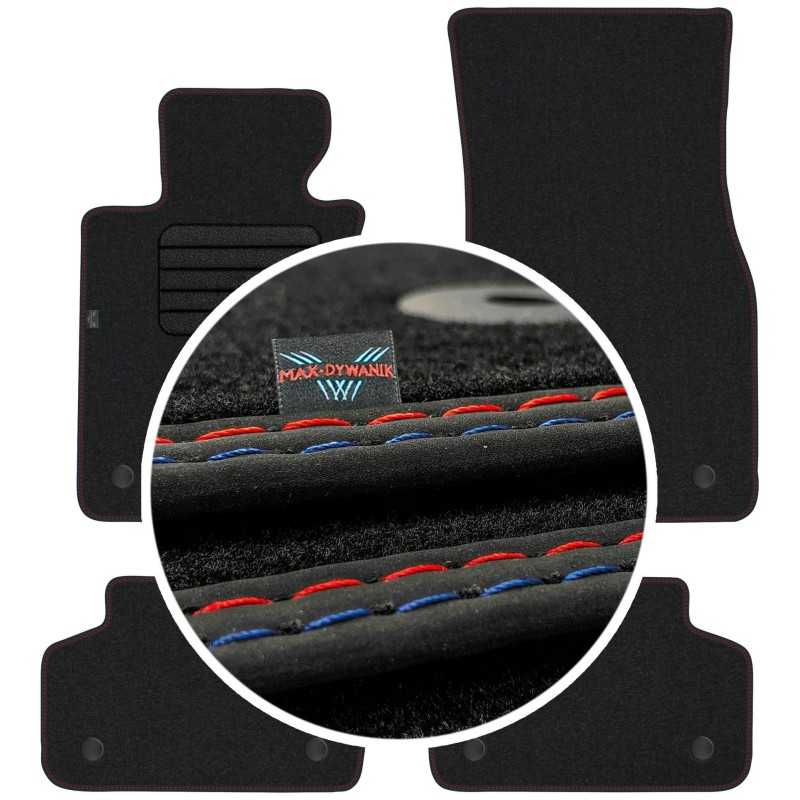 BMW 5 G30 G31 2017- MAX-DYWANIK veliūriniai grindų kilimėliai