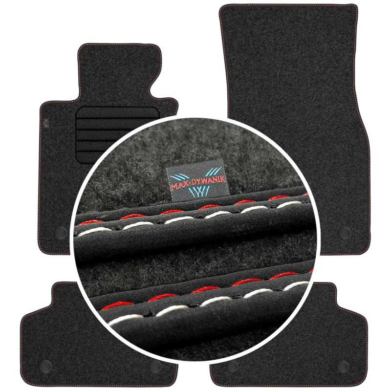 BMW 5 G30 G31 2017- MAX-DYWANIK veliūriniai grindų kilimėliai