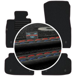BMW 7 F01 2008-2015 Veliūriniai kilimėliai MAX-MAT
