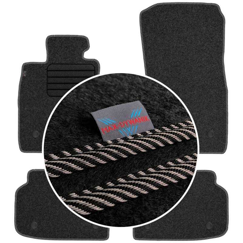 BMW 7 F01 2008-2015 Veliūriniai kilimėliai MAX-MAT