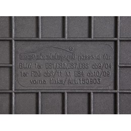 BMW s1 F20 2011- MOTOHOBBY priekiniai guminiai kilimėliai 150903/2