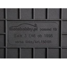 BMW s3 E46 1998-2007 Guminiai kilimėliai MOTOHOBBY FRONT 150101/2
