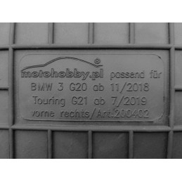 BMW s3 G21 2019- Guminiai kilimėliai MOTOHOBBY 200402