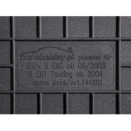 BMW s5 E60 E61 2003-2010 Guminiai kilimėliai MOTOHOBBY FRONT 141201/2