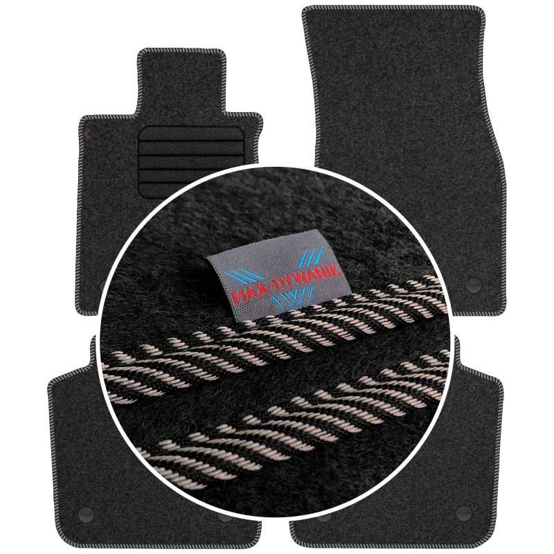 BMW s7 G12 Long 2015- Veliūriniai kilimėliai MAX-DYWANIK