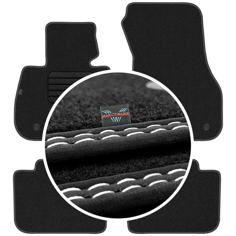 BMW X1 F48 2015- (be atramos kojoms) MAX-DYWANIK veliūriniai kilimėliai