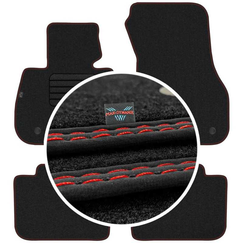 BMW X1 F48 2015- (be atramos kojoms) MAX-DYWANIK veliūriniai kilimėliai