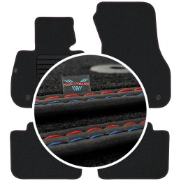 BMW X1 F48 2015- (be atramos kojoms) MAX-DYWANIK veliūriniai kilimėliai