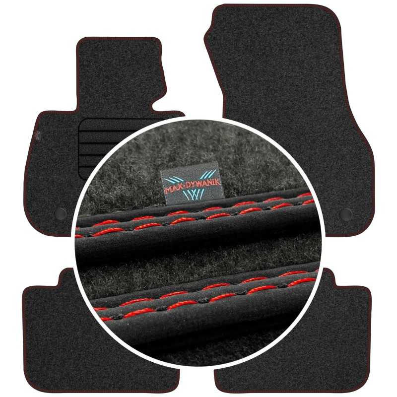 BMW X1 F48 2015- (be atramos kojoms) MAX-DYWANIK veliūriniai kilimėliai