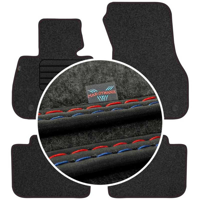 BMW X1 F48 2015- (be atramos kojoms) MAX-DYWANIK veliūriniai kilimėliai