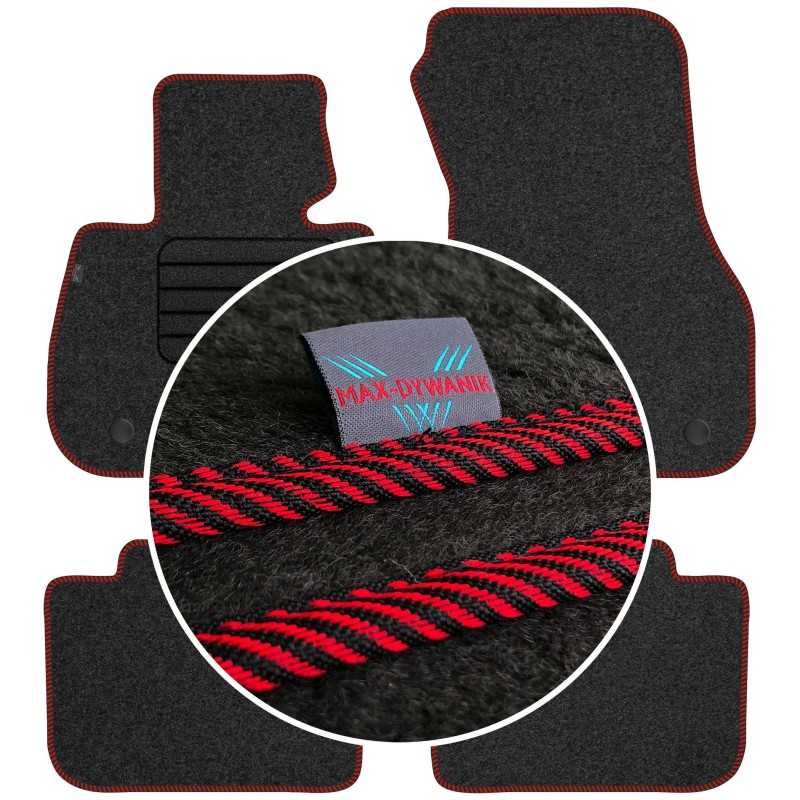 BMW X1 F48 2015- (be atramos kojoms) MAX-DYWANIK veliūriniai kilimėliai