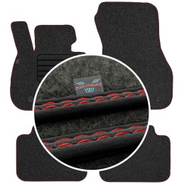 BMW X1 F48 2015- (su letena) Veliūriniai kilimėliai MAX-DYWANIK