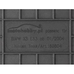 BMW X3 E83 2004-2010 Guminiai kilimėliai MOTOHOBBY 160804