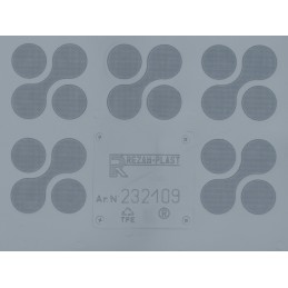 BMW X3 E83 visureigis 2003-2010 Bagažinės kilimėlis REZAW GREY 232109/S