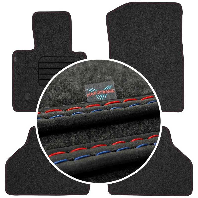 BMW X3 F25 2011-2017 Veliūriniai grindų kilimėliai MAX-DYWANIK