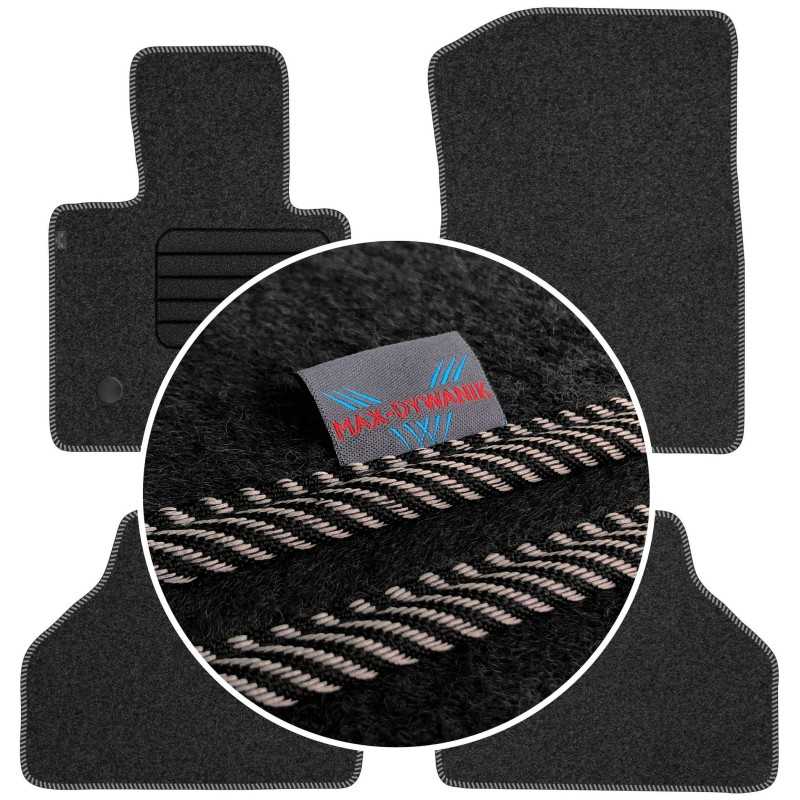 BMW X3 F25 2011-2017 Veliūriniai grindų kilimėliai MAX-DYWANIK