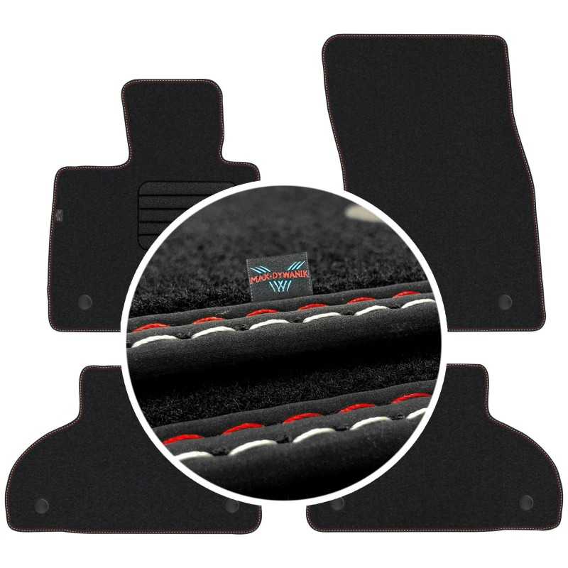 BMW X5 F15 2013-2018 Veliūriniai grindų kilimėliai MAX-DYWANIK