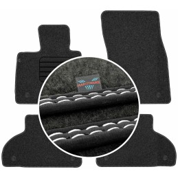 BMW X5 F15 2013-2018 Veliūriniai grindų kilimėliai MAX-DYWANIK