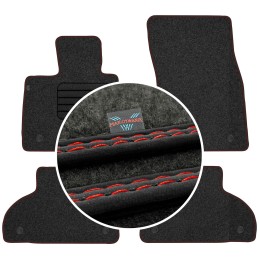 BMW X5 F15 2013-2018 Veliūriniai grindų kilimėliai MAX-DYWANIK