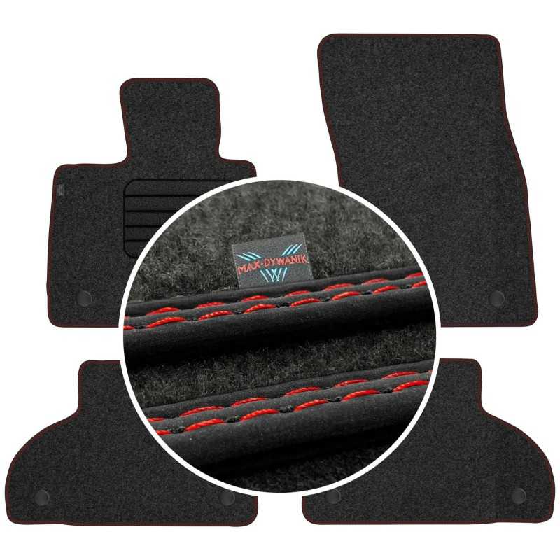 BMW X5 F15 2013-2018 Veliūriniai grindų kilimėliai MAX-DYWANIK