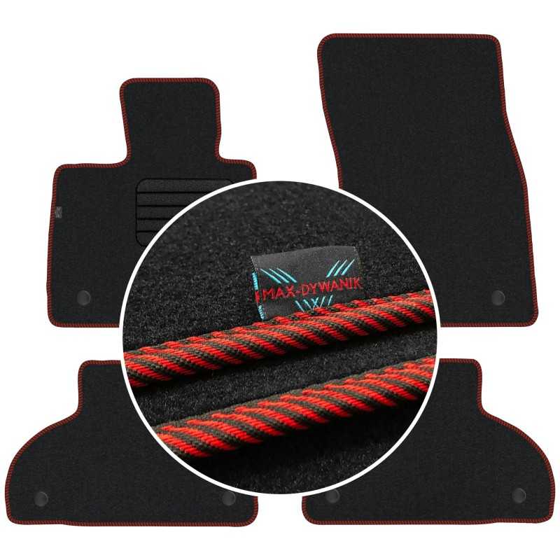 BMW X5 F15 2013-2018 Veliūriniai grindų kilimėliai MAX-DYWANIK