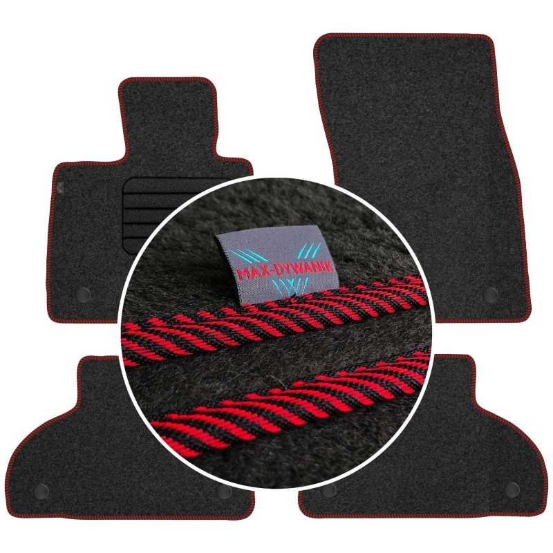 BMW X5 F15 2013-2018 Veliūriniai grindų kilimėliai MAX-DYWANIK