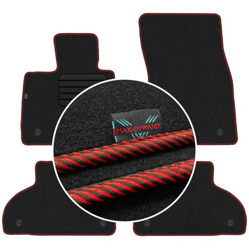 BMW X6 F16 2014-2019 Veliūriniai kilimėliai MAX-DYWANIK