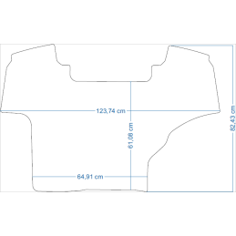 Case Farmall A 55A 65A 75A 85A 95A 105A 115A 2010- / Case JXU75 2008-2012 Traktoriaus kilimėliai 48249