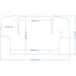 Case IH 885XL 1985–1990 m. traktoriaus kilimėliai 48415