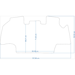 Case Magnum CVX 120 2014- Traktoriaus kilimėliai 48002