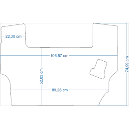 Case Maxxum 5120 5130 5140 5150 1990–1998 m. traktorių kilimėliai 48308
