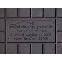 Chevrolet Captiva 2006- MOTOHOBBY priekiniai guminiai kilimėliai 150706/2