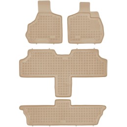 Chrysler Voyager IV 7 vietų 01-07 Guminiai kilimėliai REZAW BEIGE 203601/B