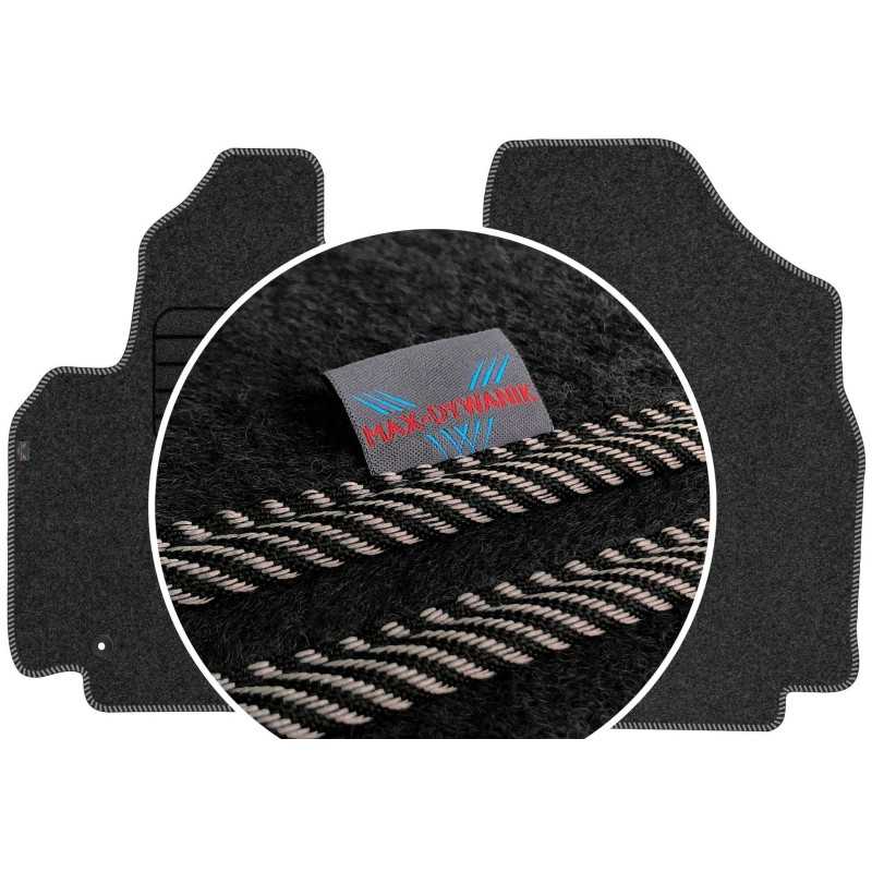 Citroen Berlingo II 2 asmenims 2008-2018 Veliūriniai kilimėliai MAX-DYWANIK