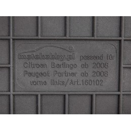 Citroen Berlingo II 2008-2018 Guminiai kilimėliai MOTOHOBBY FRONT 160102/2