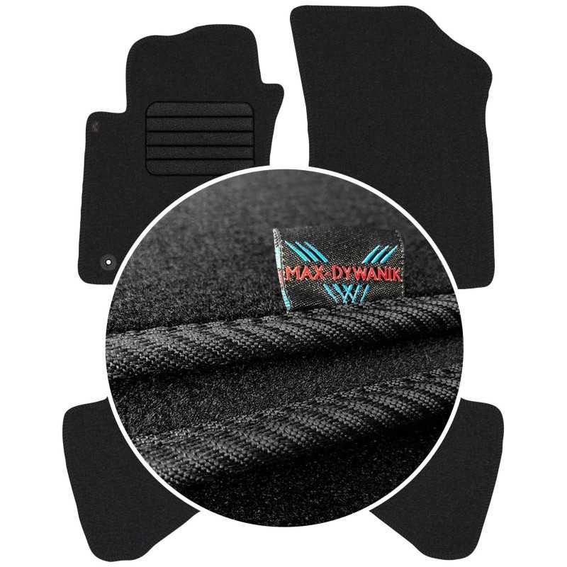 Citroen C1 I 2005-2009 Veliūriniai kilimėliai MAX-DYWANIK