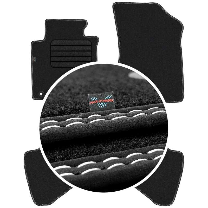 Citroen C1 I 2009-2014 Veliūriniai kilimėliai MAX-DYWANIK