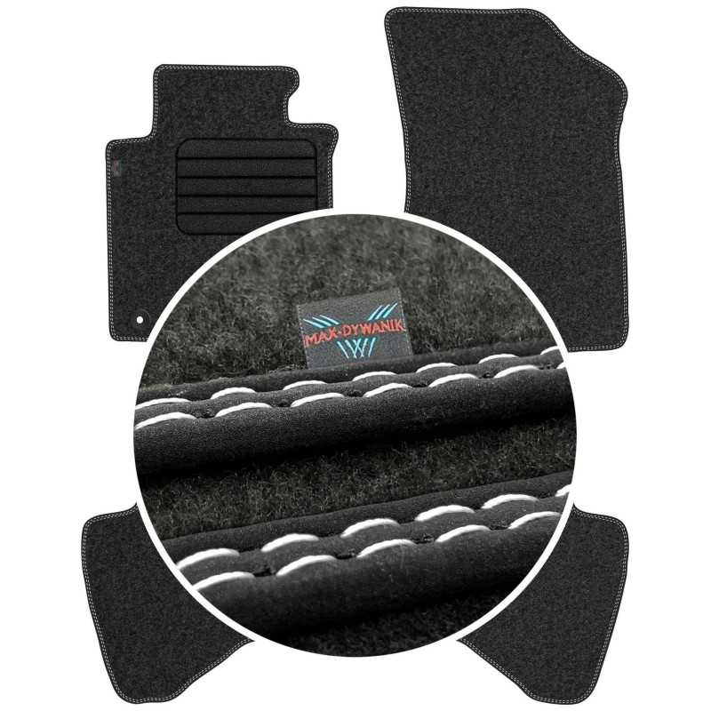 Citroen C1 I 2009-2014 Veliūriniai kilimėliai MAX-DYWANIK