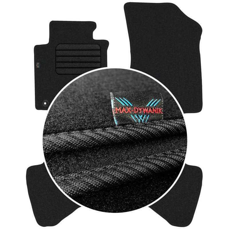 Citroen C1 I 2009-2014 Veliūriniai kilimėliai MAX-DYWANIK
