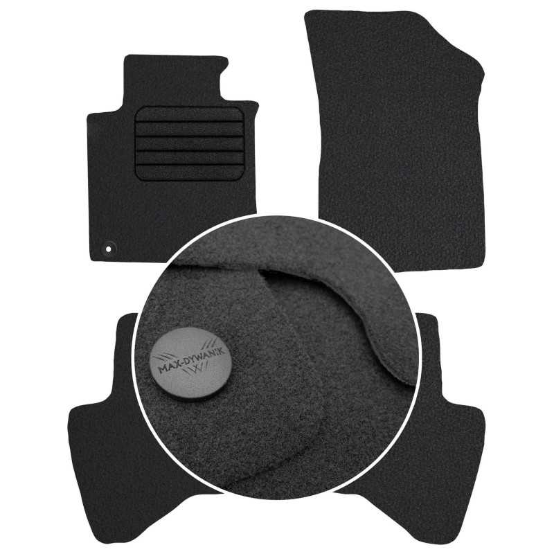 Citroen C1 I 2009-2014 Veliūriniai kilimėliai MAX-DYWANIK