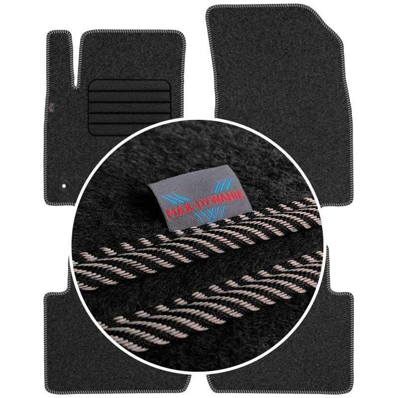 Citroen C3 Aircross 2017- Veliūriniai kilimėliai MAX-DYWANIK