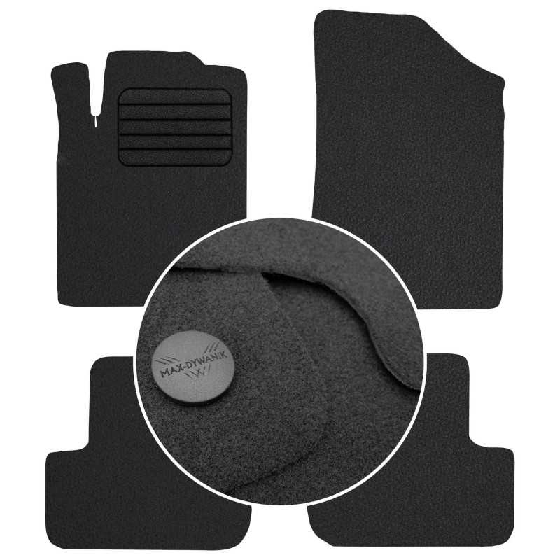 Citroen C3 I 2003-2009 Veliūriniai kilimėliai MAX-DYWANIK